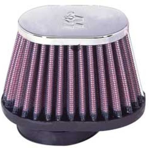 2 CLAMP-ON OVAL FILTER 3/4 O.D,2.75 H, CHROME TOP