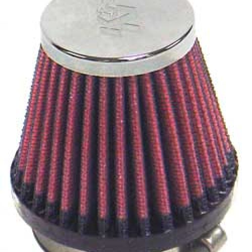 2-1/8 CLAMP-ON TAPERED FILTER  2/3 O.D,2.75 H, CHROME TOP