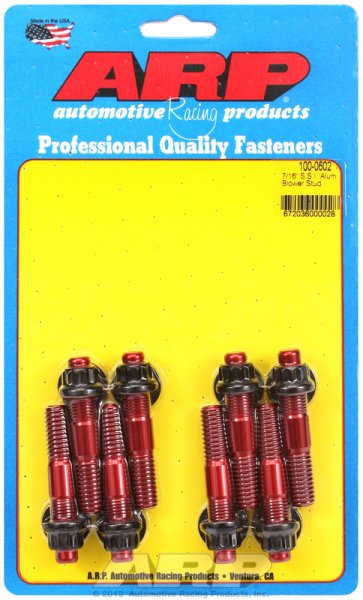 BLOWER STUD KIT ALUMINIUM W/12PT.NUT SSI OAL 2.500- RED