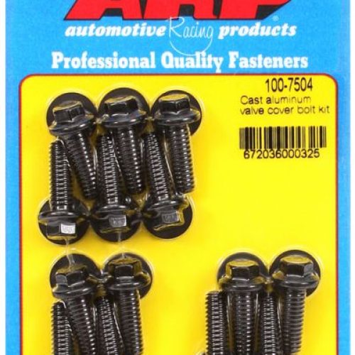 VALVE COVER BOLT KIT 1/4-20   BLK HEX 14 PCS CAST ALUM COVER