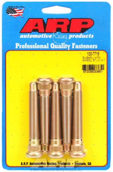 WHEEL STUDS, SUBARU BRZ / WRX M12-1.25 X 76.2mm, 5-PACK