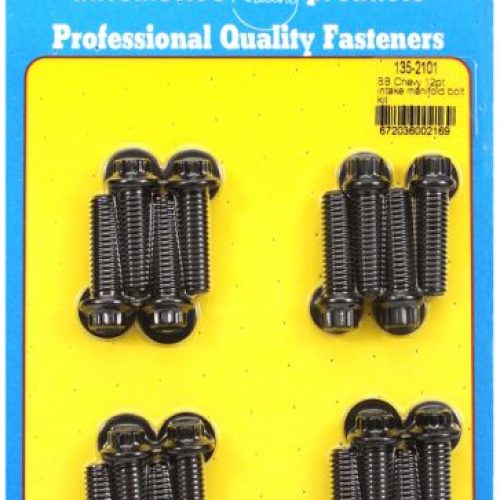 BB CHEV 396 454 INTAKE BOLTS BLK 12PT 1.250″ UHL