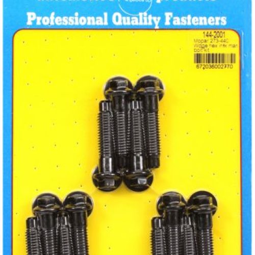 SB BB CHRYS 318 440 INTAKE    MANIFOLD BOLTS BLK HEX