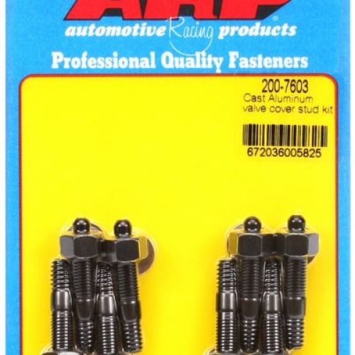 1/4-20 X 1.500 OAL VALVE COVERSTUDS BLK HEX 8PCS ALLOY COV.