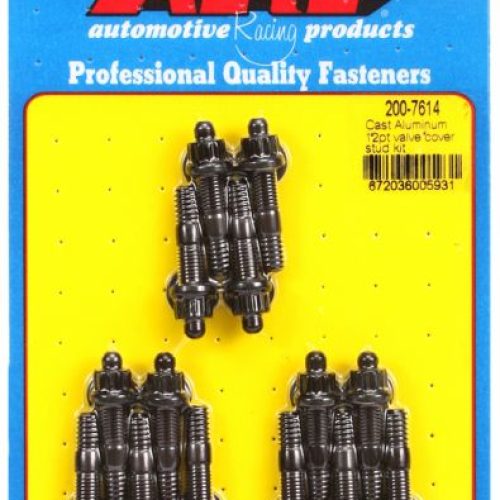 1/4-20 X 1.500 OAL VALVE COVERSTUDS BLK 12PT 14PCS ALLOY COV