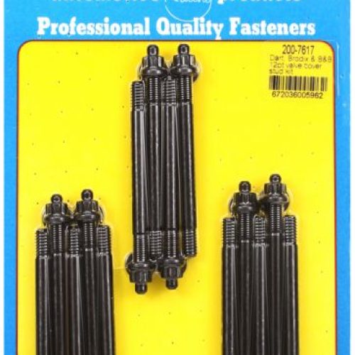 1/4-20 X 3.500 OAL VALVE COVERSTUDS BLK 12PT 14PCS DART BROD