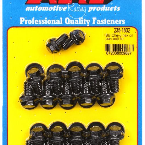 BB CHEV 396 454 OIL PAN BOLTS HEX 12PT STD CORK GASK
