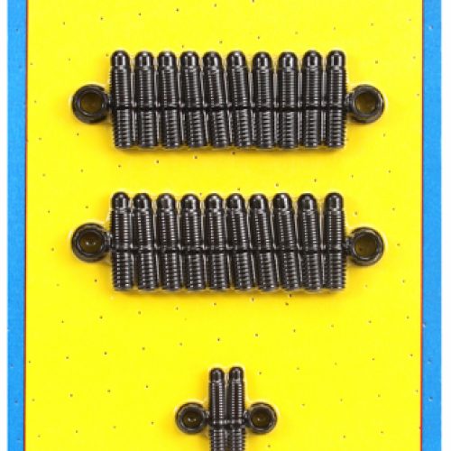 BB CHEV 396 454 OIL PAN STUDS BLK 12PT STD CORK GASK