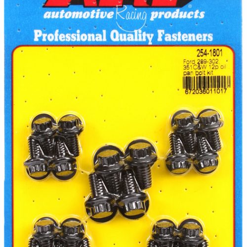 FORD 289 351W 351C HOLDEN 253 308 OIL PAN BOLT KIT 12PT BLK