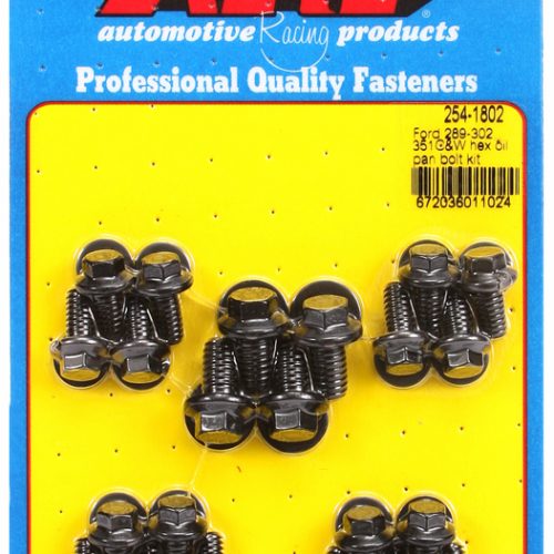 FORD 289 351W 351C HOLDEN 253 308 OIL PAN BOLT KIT HEX BLK