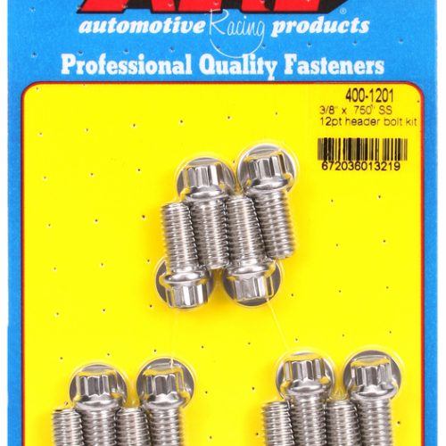 ARP 12PT HEADER BOLTS,S/LESS  (12) 3/8 .750UHL