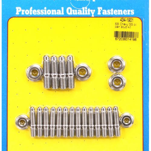 ARP HEX OIL PAN STUD KIT, SBC SB CHEV STAINLESS