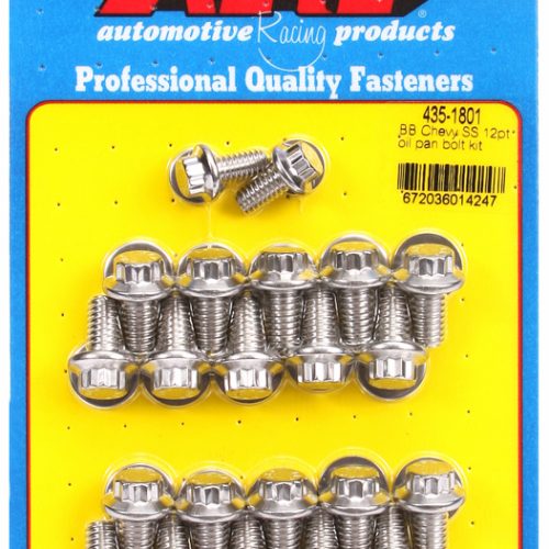 ARP 12PT OIL PAN BOLT KIT, BBCBB CHEV STAINLESS