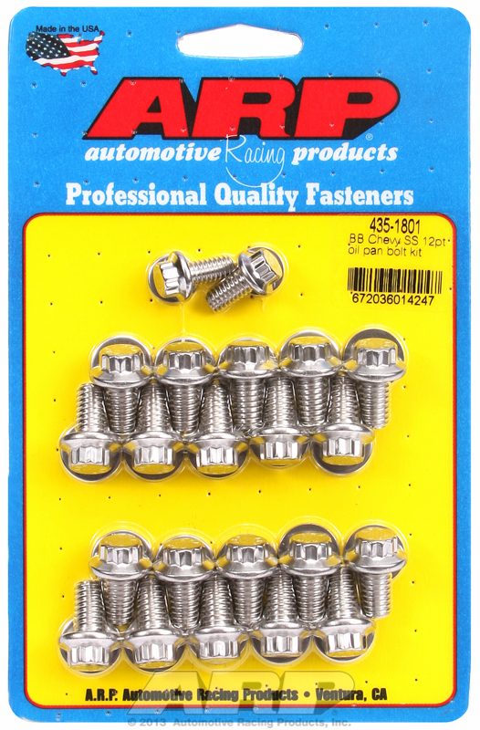 ARP 12PT OIL PAN BOLT KIT, BBCBB CHEV STAINLESS