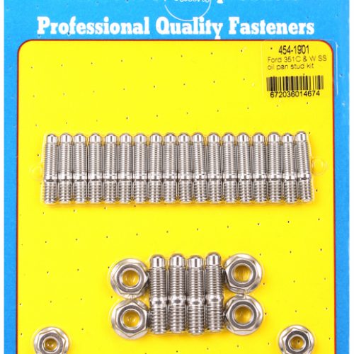 FORD 289 351W 351C HOLDEN 253 308 OIL PAN STUD KIT HEXS/LESS