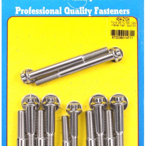 FORD 302 351C CLEVELAND INTAKEBOLTS S/STEEL 12PT