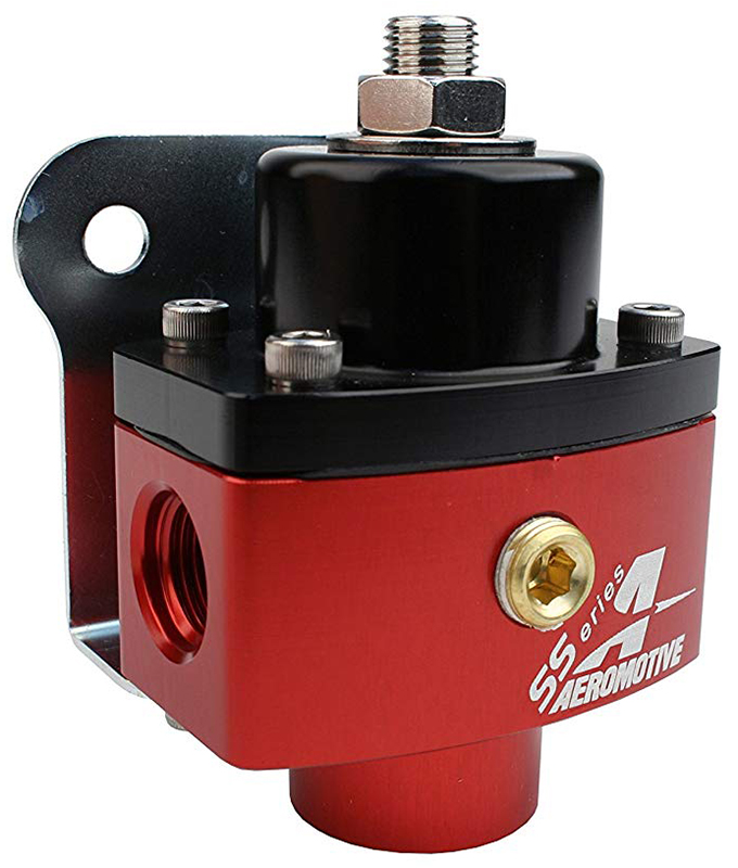 2 PORT FUEL PRESSURE REGULATOR-6 ORB, 5-12PSI, DEADHEAD,