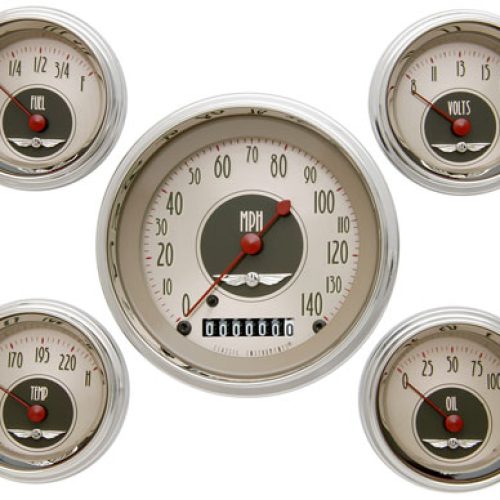 CLASSIC ALL AMERICAN 5 GAUGE SET NICKELSERIES 3-3/8,2-1/8