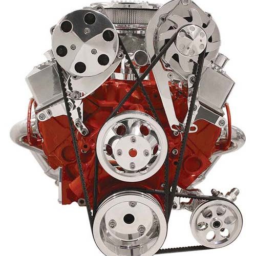 SBC TOP MOUNT ALT BRACKET     V-GROOVE  LONG PUMP