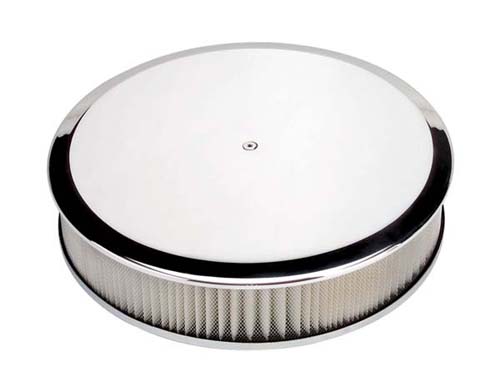 PLAIN AIR CLEANER ROUND 14X3 POLISHED RECESSED