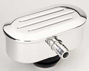 BILT BREATHER OVAL MILLED PCV 1-1/4 HOLE