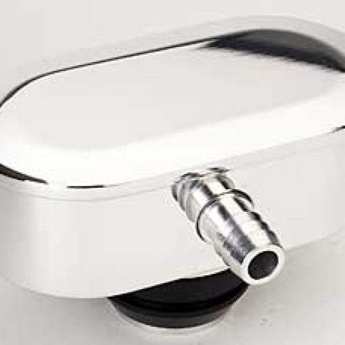 BILLET BREATHER OVAL PLAIN PCV1-1/4 HOLE