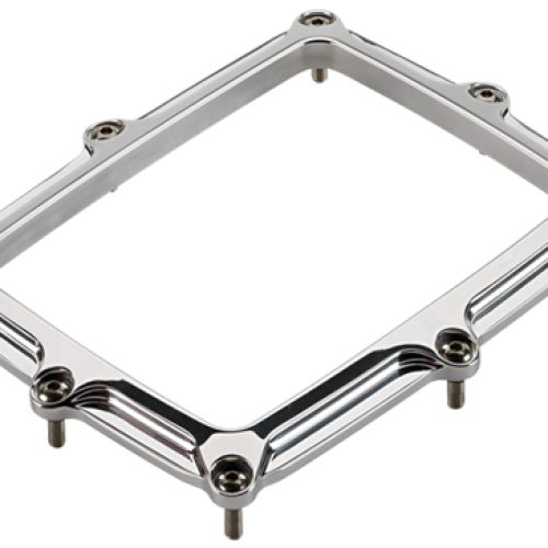 BILLET SHIFTER BOOT RING *NEW*RECT POLISHED 5.75 X 7.125