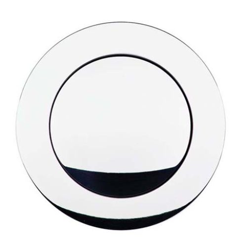 BILLET HORN BUTTON PLAIN SUIT 9 HOLE WHEELS, LARGE DIA