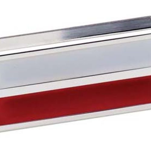 DOOR LIGHT RECTANGLE WITH     CLEAR/RED LENSE