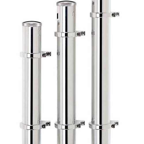 BILLET OVERFLOW TANKS SMOOTH 13HGT 2 DIAMETER 10OZ BARB