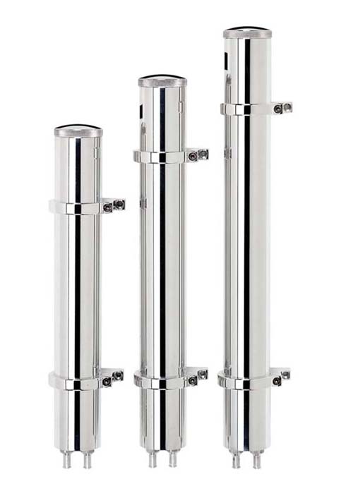 BILLET OVERFLOW TANKS SMOOTH 13HGT 2 DIAMETER 10OZ BARB