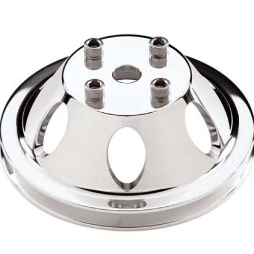SBC BBC WATER PUMP PULLEY SINGLE BILLET LONG WATER PUMP