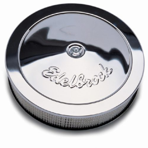 CHROME AIR CLEANER,14 X 3 3-5/16″ OVERALL, WITH LOGO