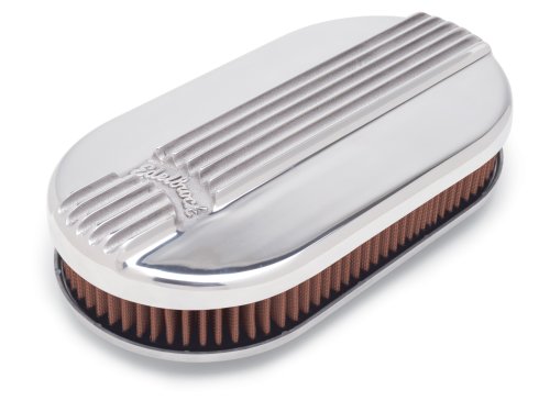 CLASSIC SERIES AIR CLEANER SMALL OVAL POLISHED SGL 4BBL