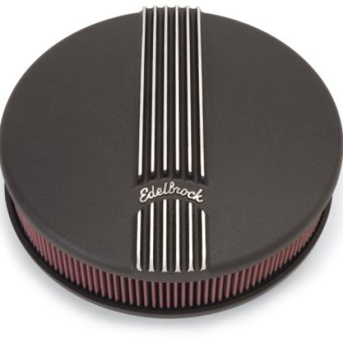 CLASSIC SERIES AIR CLEANER ROUND BLACK SGL 4BBL