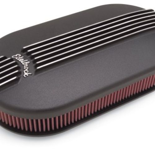 CLASSIC SERIES AIR CLEANER LARGE OVAL BLACK TWIN 4BBL