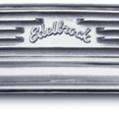 SBC FINNED ALUM VALVE COVERS  CLASSIC EDELBROCK