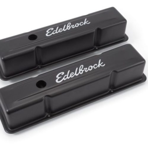 VALVE COVER SB CHEV 59-86 TALLSIGNATURE SERIES BLACK POWDER