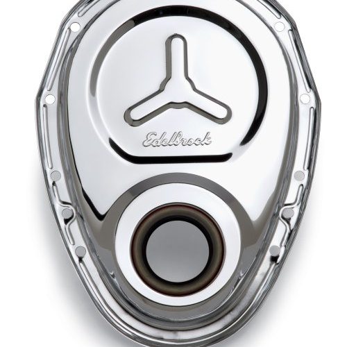 CHROME TIMING COVER SB CHEV   REINFORCED PLATE FOR STRENGTH