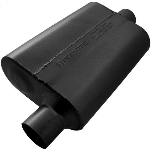 40 SERIES DELTA FLOW MUFFLER  2.50″ OFFSET IN / CENTRE OUT