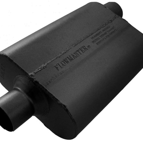 40 SERIES DELTA FLOW MUFFLER  2.50″ CENTRE IN / OFFSET OUT