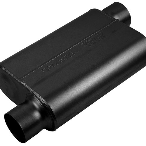 40 SERIES DELTA FLOW MUFFLER  3.00″ OFFSET IN / OFFSET OUT