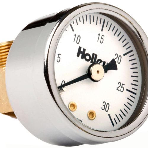 1-1/2 FUEL PRESSURE GAUGE,0-30CHROME, 0-30PSI