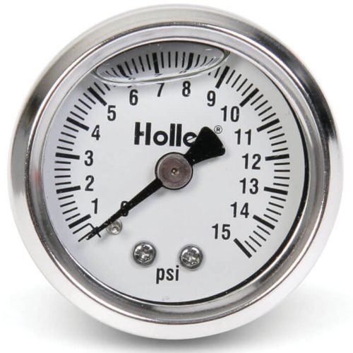 1-1/2 HOLLEY MECHANICAL FUEL  PRESSURE GAUGE 0-15PSI