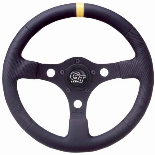 GRANT COMPETITION WHEEL 13DIA BLACK, WITH A YELLOW TOP MARK