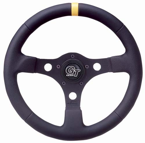 GRANT COMPETITION WHEEL 13DIA BLACK, WITH A YELLOW TOP MARK