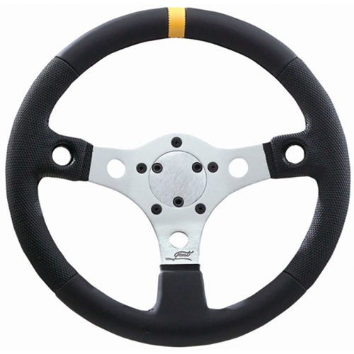 GRANT PERFORMANCE GT WHEEL 13 SILVER, YELLOW CENTER MARKER
