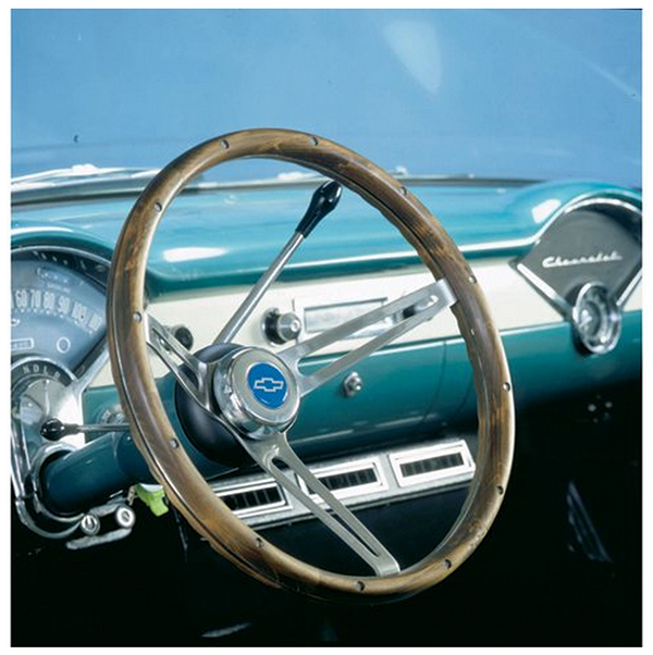 GRANT GM OFFICIAL CLASSIC INC CHEV HORN BUTTON - WOOD