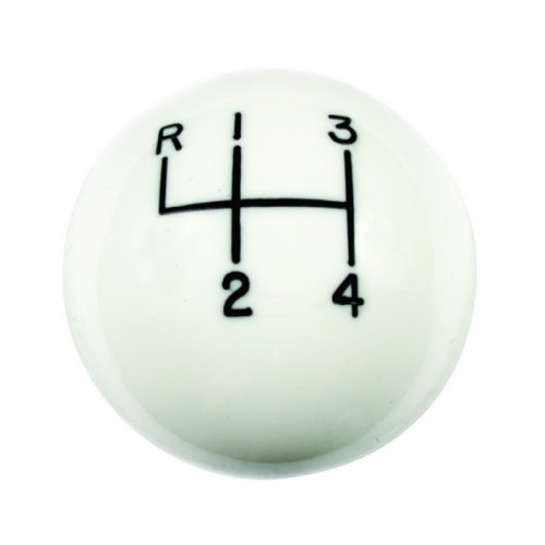 4 SPEED SHIFTER KNOB (3/8-16) WHITE
