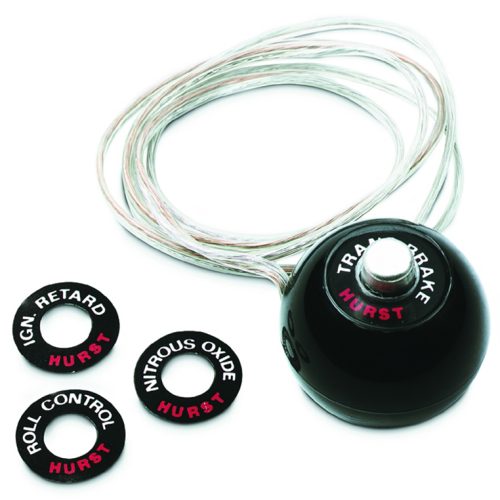 SHIFTER KNOB WITH BUTTON      BLACK, 7/16-20 THREAD